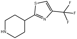 4-[4-(trifluoromethyl)-1,3-thiazol-2-yl]piperidine Structure