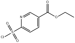 ethyl 6-(chlorosulfonyl)pyridine-3-carboxylate 구조식 이미지
