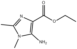 ethyl 5-amino-1,2-dimethyl-1H-imidazole-4-carboxylate 구조식 이미지