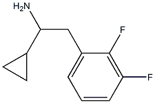 1-CYCLOPROPYL-2-(2,3-DIFLUOROPHENYL)ETHAN-1-AMINE Structure