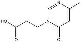 3-(4-methyl-6-oxopyrimidin-1(6H)-yl)propanoic acid Structure