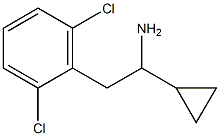 1-CYCLOPROPYL-2-(2,6-DICHLOROPHENYL)ETHAN-1-AMINE Structure