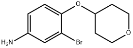 3-Bromo-4-(oxan-4-yloxy)aniline Structure