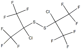 Bis[1-chloro-2,2,2-trifluoro-1-(trifluoromethyl)ethyl] disulfide Structure