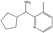 cyclopentyl(3-methylpyridin-2-yl)methanamine Structure