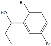 1-(2,5-dibromophenyl)propan-1-ol Structure