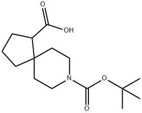 8-(tert-butoxycarbonyl)-8-azaspiro[4.5]decane-1-carboxylic acid 구조식 이미지