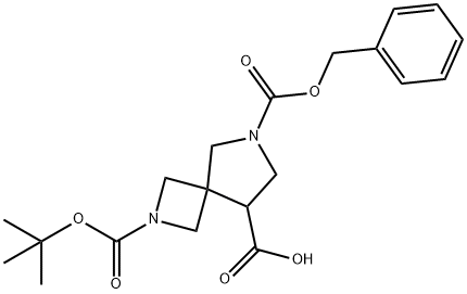 2,6-Diaza-Spiro[3.4]Octane-2,6,8-Tricarboxylic Acid 6-Benzyl Ester 2-Tert-Butyl Ester Structure