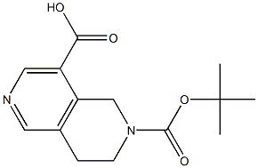 2,6-Naphthyridine-2,8(1H)-dicarboxylic acid, 3,4-dihydro-, 2-(1,1-dimethylethyl) ester Structure