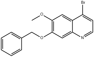 7-(Benzyloxy)-4-bromo-6-methoxyquinoline 구조식 이미지