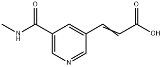 3-[5-(methylcarbamoyl)pyridin-3-yl]prop-2-enoic acid 구조식 이미지