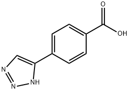 4-(1H-1,2,3-triazol-4-yl)benzoic acid 구조식 이미지