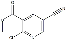 methyl 2-chloro-5-cyanopyridine-3-carboxylate Structure