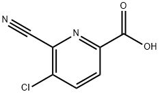 5-chloro-6-cyanopyridine-2-carboxylic acid Structure