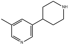 3-methyl-5-(piperidin-4-yl)pyridine Structure