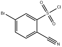 5-bromo-2-cyanobenzene-1-sulfonyl chloride 구조식 이미지