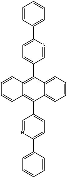 9,10-bis(6-phenylpyridin-3-yl)anthracene Structure