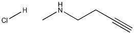 (but-3-yn-1-yl)(methyl)amine hydrochloride Structure