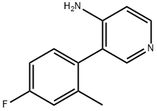 4-AMINO-3-(4-FLUORO-2-METHYLPHENYL)PYRIDINE Structure