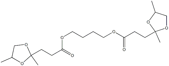 1,4-Butanediyl 3-(2,4-dimethyl-1,3-dioxolan-2-yl)propanoate Structure