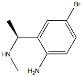(S)-4-bromo-2-(1-(methylamino)ethyl)aniline Structure