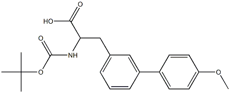Boc-3-(4-methoxyphenyl)-DL-phenylalanine Structure