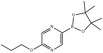 2-propoxy-5-(4,4,5,5-tetramethyl-1,3,2-dioxaborolan-2-yl)pyrazine 구조식 이미지