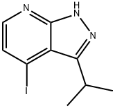 4-iodo-3-isopropyl-1H-pyrazolo[3,4-b]pyridine 구조식 이미지