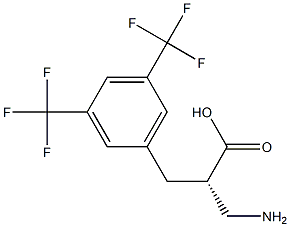 (S)-3-amino-2-(3,5-bis(trifluoromethyl)benzyl)propanoicacid Structure