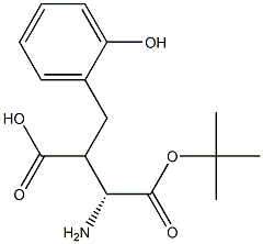 Boc-(R)-3-amino-2-(2-hydroxybenzyl)propanoicacid Structure