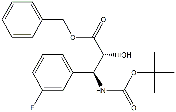 tert-butyl (1S,2R)-2-((benzyloxy)carbonyl)-1-(3-fluorophenyl)-2-hydroxyethylcarbamate 구조식 이미지