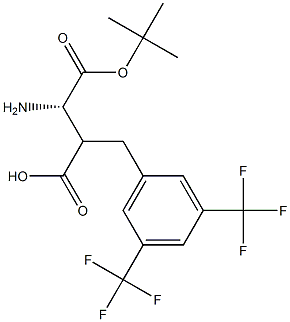 Boc-(S)-2-(3,5-bis(trifluoromethyl)benzyl)-3-aminopropanoicacid Structure