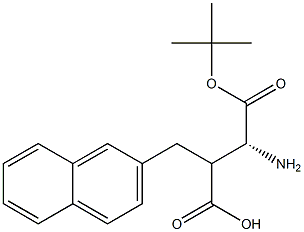 Boc-(R)-3-amino-2-(naphthalen-2-ylmethyl)propanoicacid Structure