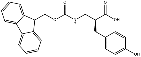 Fmoc-(S)-3-amino-2-(4-hydroxybenzyl)propanoicacid Structure