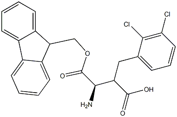 Fmoc-(R)-3-amino-2-(2,3-dichlorobenzyl)propanoicacid Structure