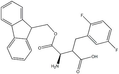 Fmoc-(R)-3-amino-2-(2,5-difluorobenzyl)propanoicacid Structure