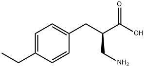 (R)-3-amino-2-(4-ethylbenzyl)propanoicacid Structure