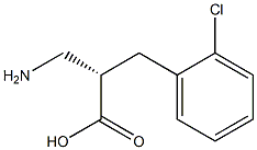 (S)-3-amino-2-(2-chlorobenzyl)propanoicacid Structure