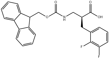 Fmoc-(S)-3-amino-2-(2,3-difluorobenzyl)propanoicacid Structure