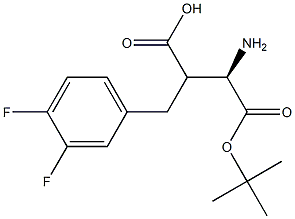 Boc-(R)-3-amino-2-(3,4-difluorobenzyl)propanoicacid Structure