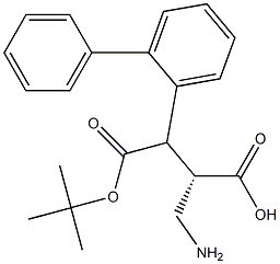 Boc-(S)-3-([1,1'-biphenyl]-2-yl)-2-(aminomethyl)propanoicacid Structure