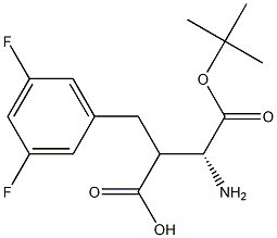 Boc-(R)-3-amino-2-(3,5-difluorobenzyl)propanoicacid Structure