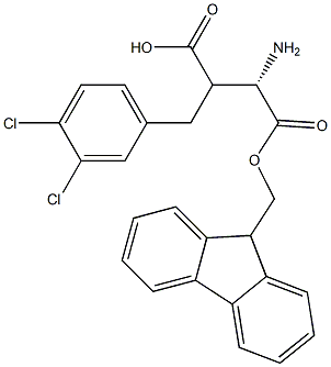 Fmoc-(S)-3-amino-2-(3,4-dichlorobenzyl)propanoicacid Structure