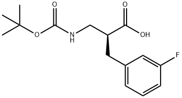 Boc-(S)-3-amino-2-(3-fluorobenzyl)propanoicacid Structure