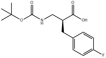Boc-(S)-3-amino-2-(4-fluorobenzyl)propanoicacid 구조식 이미지