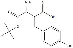 Boc-(R)-3-amino-2-(4-hydroxybenzyl)propanoicacid Structure