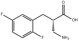 (S)-3-amino-2-(2,5-difluorobenzyl)propanoicacid Structure