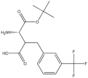 Boc-(S)-3-amino-2-(3-(trifluoromethyl)benzyl)propanoicacid Structure