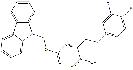 Fmoc-3,4-difluoro-D-homophenylalanine 구조식 이미지