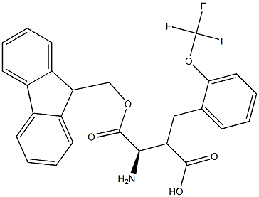 Fmoc-(R)-3-amino-2-(2-(trifluoromethoxy)benzyl)propanoicacid Structure